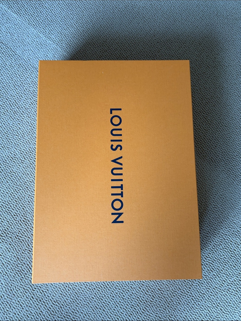 Louis Vuitton Orange Box with Navy Logo